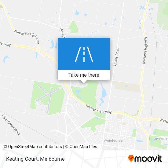Keating Court map