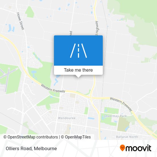 Olliers Road map