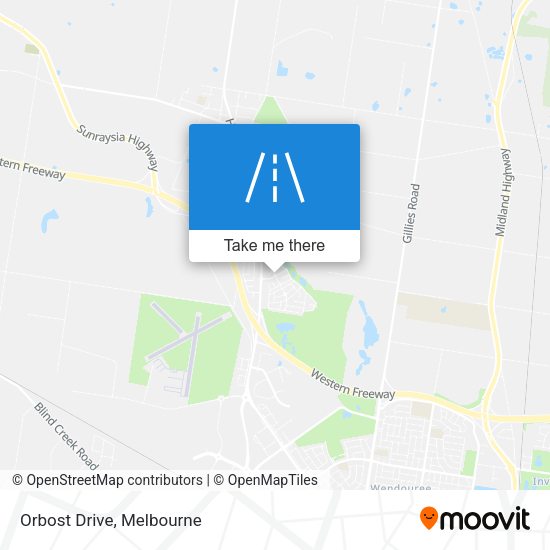 Orbost Drive map