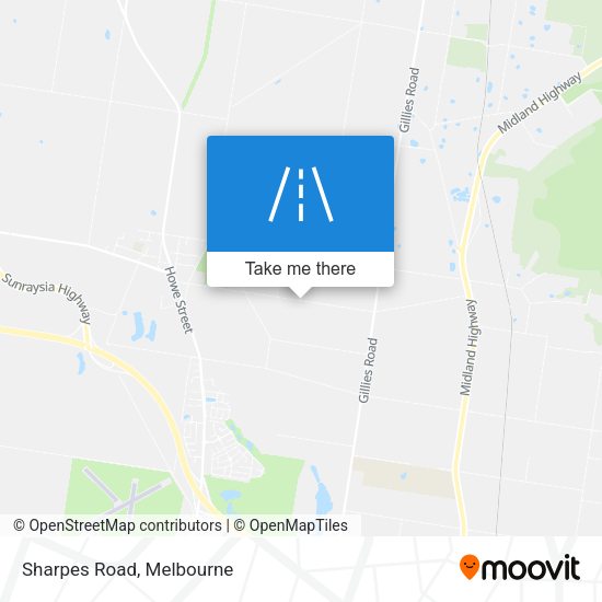 Sharpes Road map