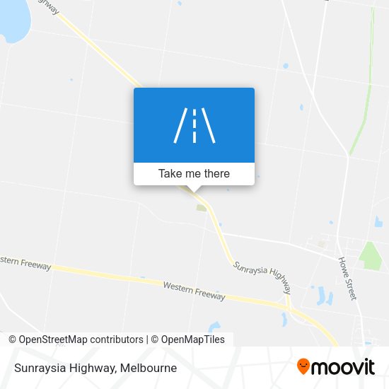 Sunraysia Highway map