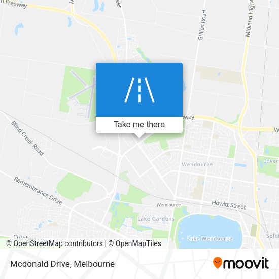 Mcdonald Drive map