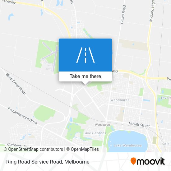Ring Road Service Road map