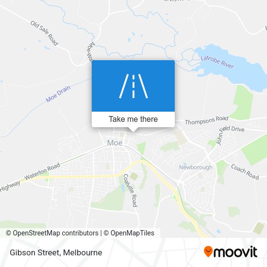 Gibson Street map