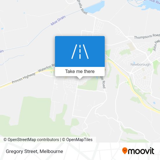 Gregory Street map