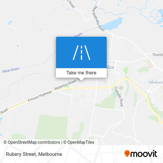 Rubery Street map