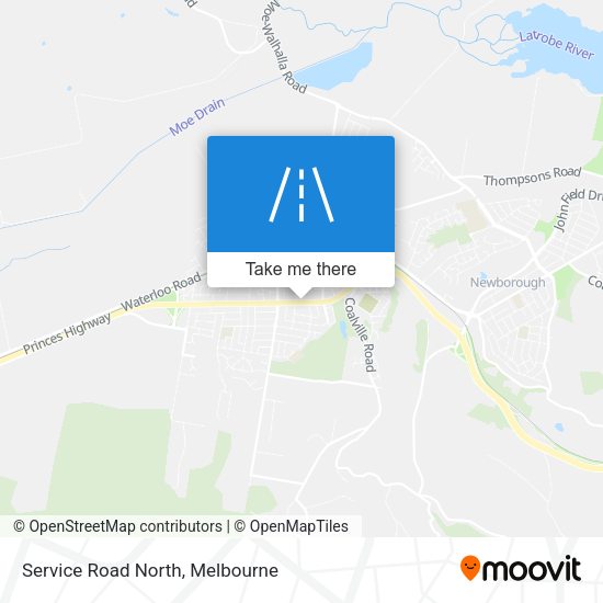 Service Road North map
