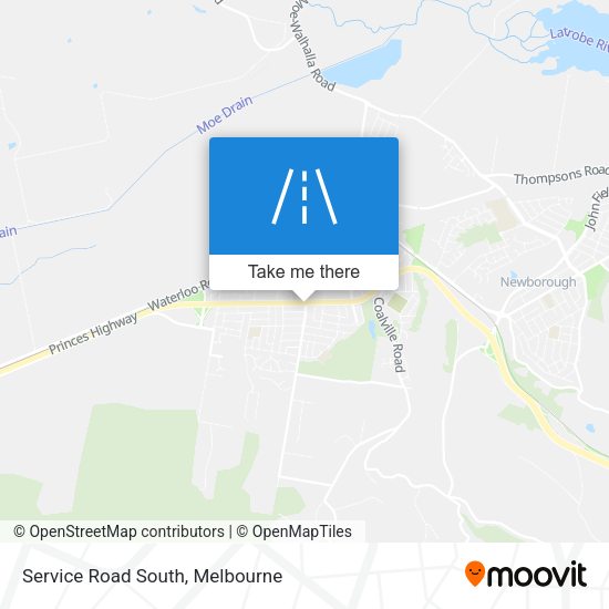 Service Road South map