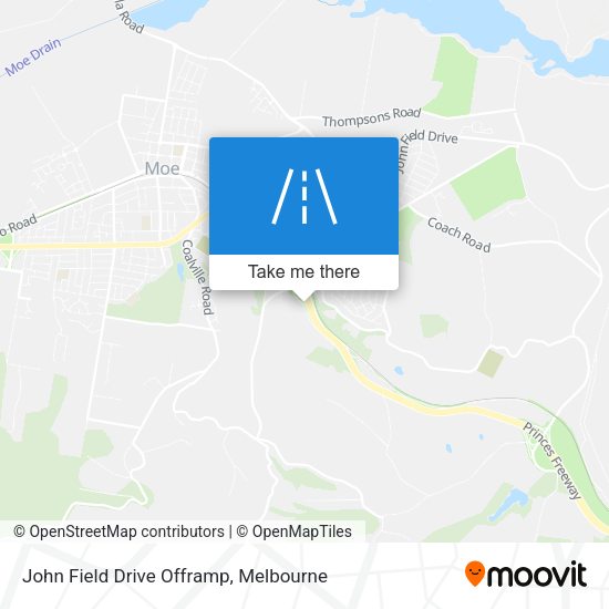 John Field Drive Offramp map