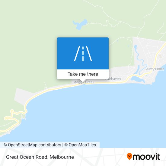 Great Ocean Road map