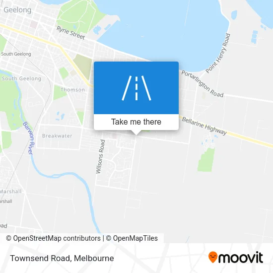 Townsend Road map