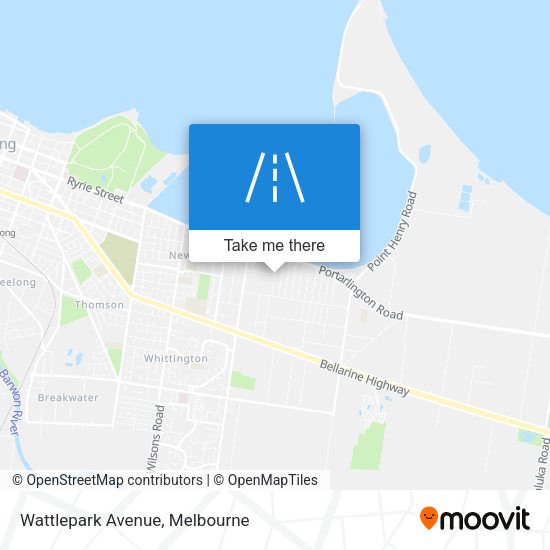 Wattlepark Avenue map