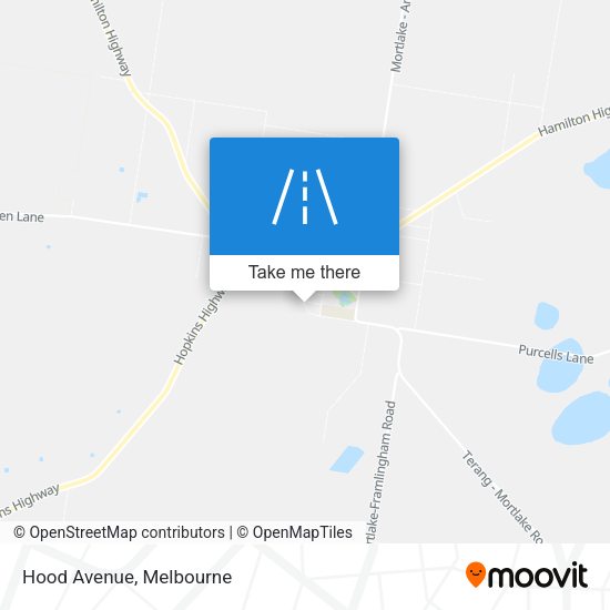 Hood Avenue map