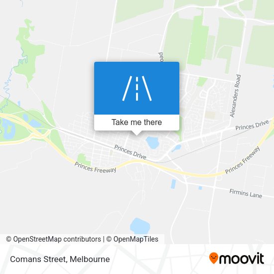 Comans Street map