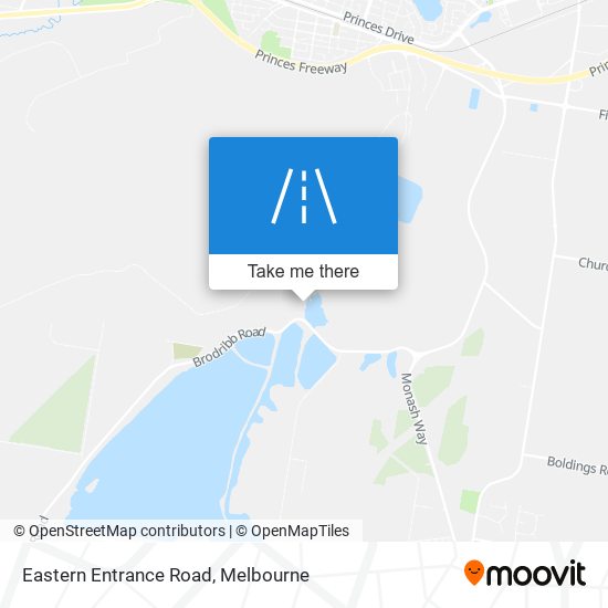 Eastern Entrance Road map