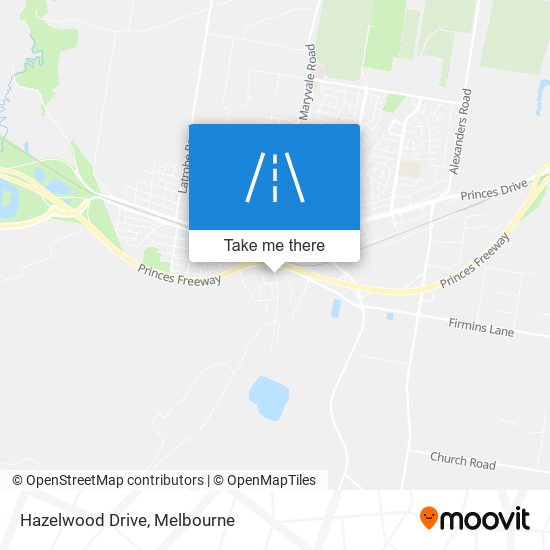 Hazelwood Drive map