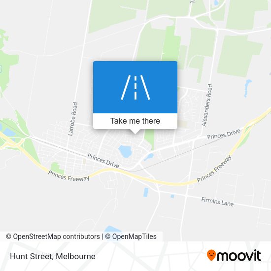 Hunt Street map