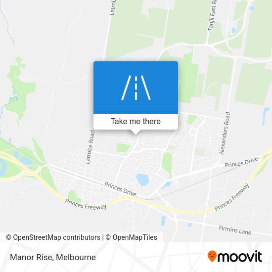 Manor Rise map