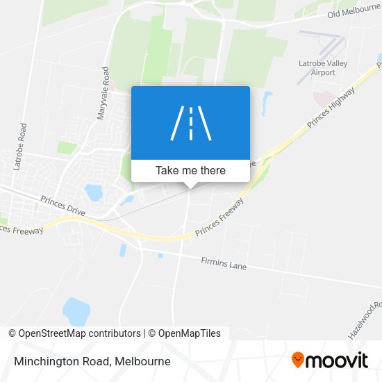 Minchington Road map