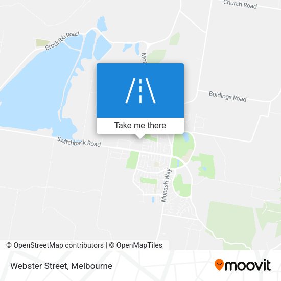 Webster Street map