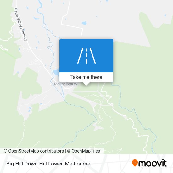 Big Hill Down Hill Lower map