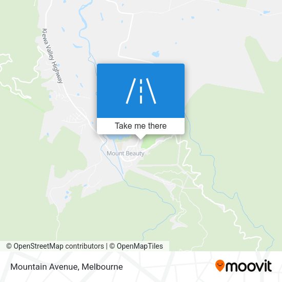 Mountain Avenue map