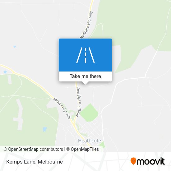 Kemps Lane map