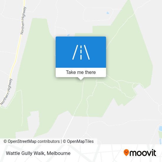 Wattle Gully Walk map