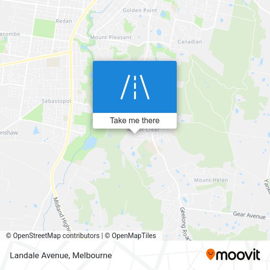 Landale Avenue map