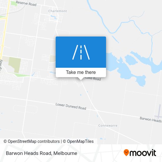 Barwon Heads Road map