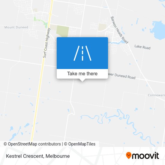Kestrel Crescent map
