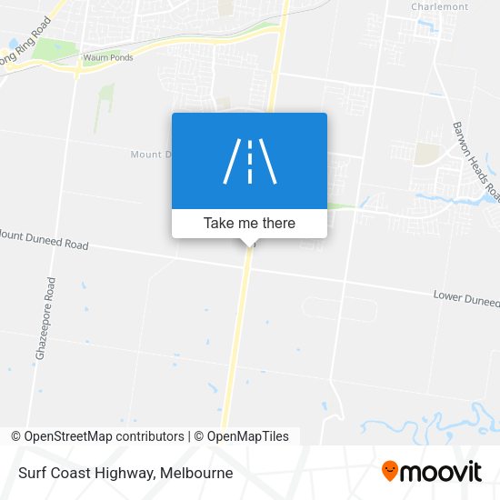 Surf Coast Highway map