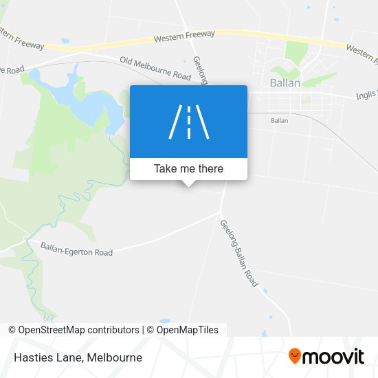 Hasties Lane map
