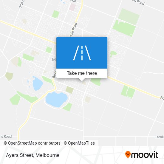 Ayers Street map