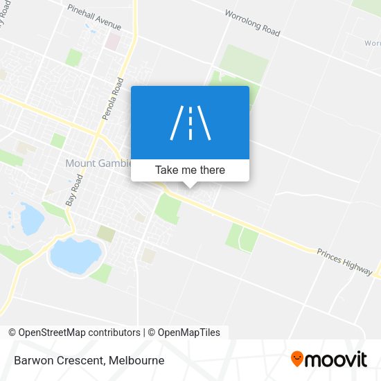 Barwon Crescent map