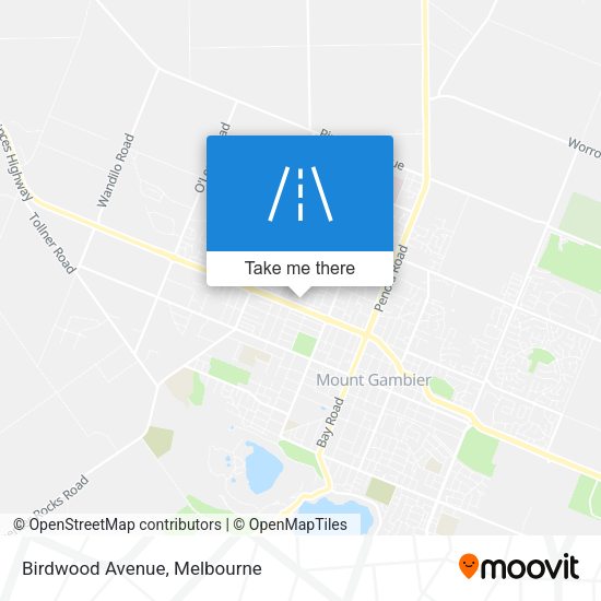 Birdwood Avenue map