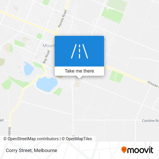Corry Street map