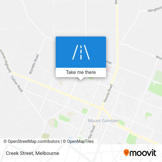 Creek Street map