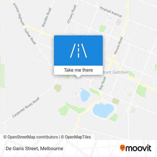 De Garis Street map