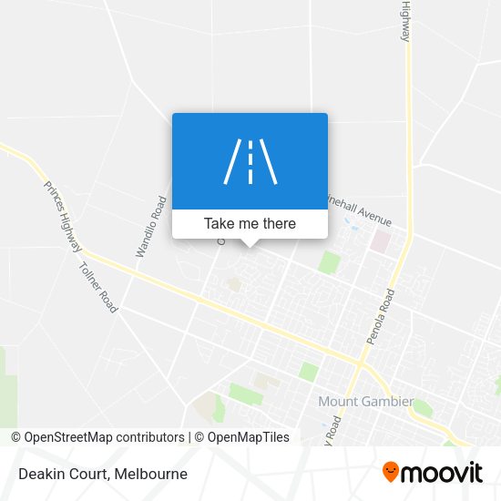Deakin Court map