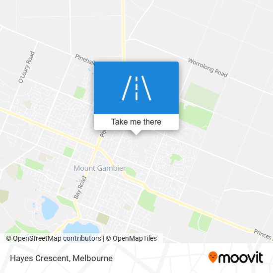 Hayes Crescent map