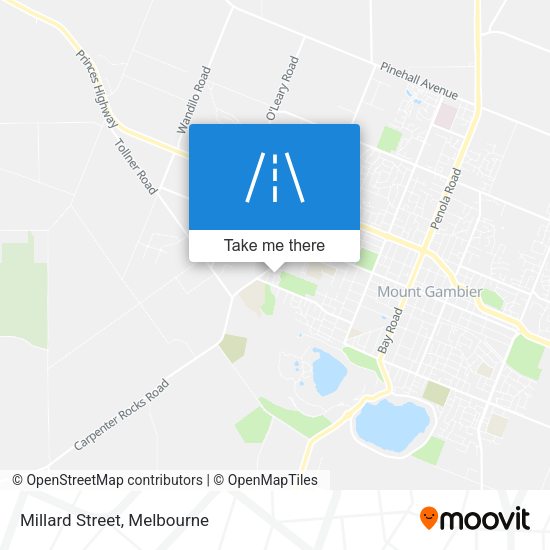 Millard Street map