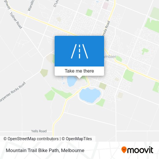 Mountain Trail Bike Path map