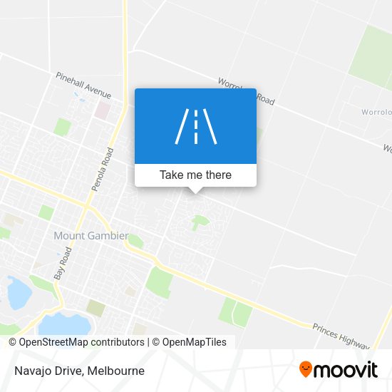 Navajo Drive map