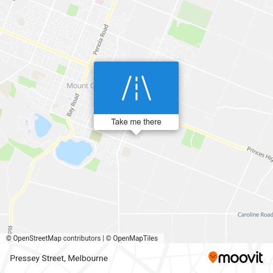 Pressey Street map