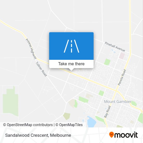 Sandalwood Crescent map