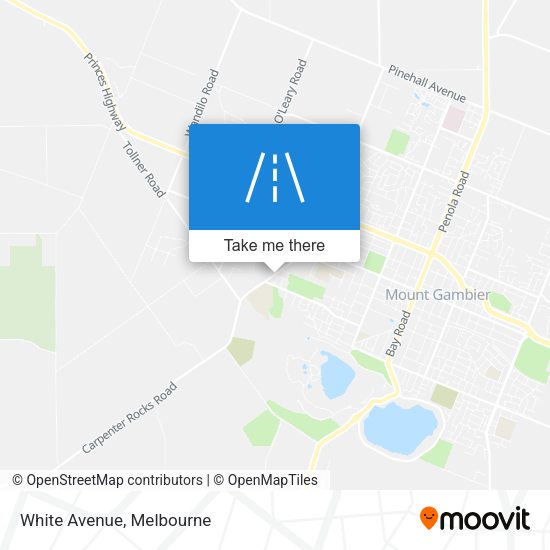 White Avenue map