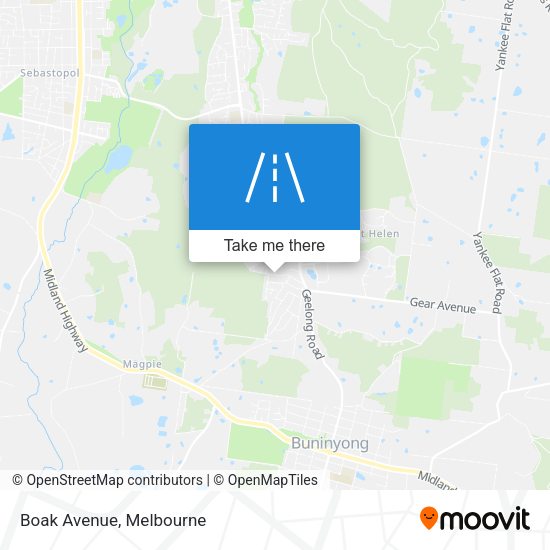 Boak Avenue map