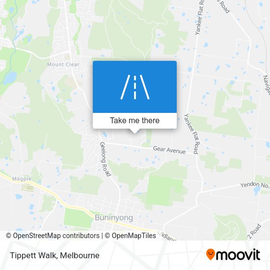 Tippett Walk map