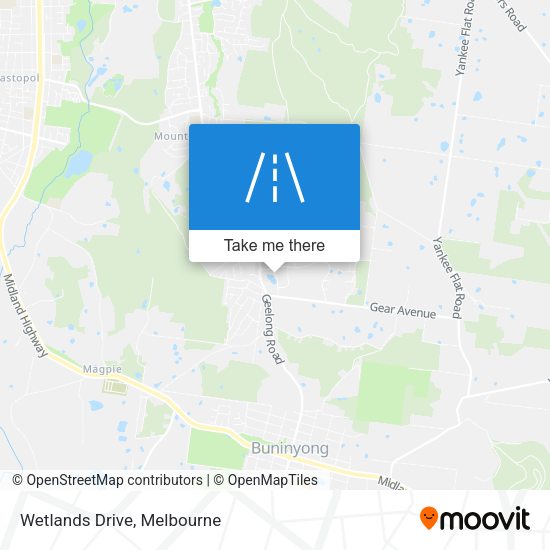Wetlands Drive map